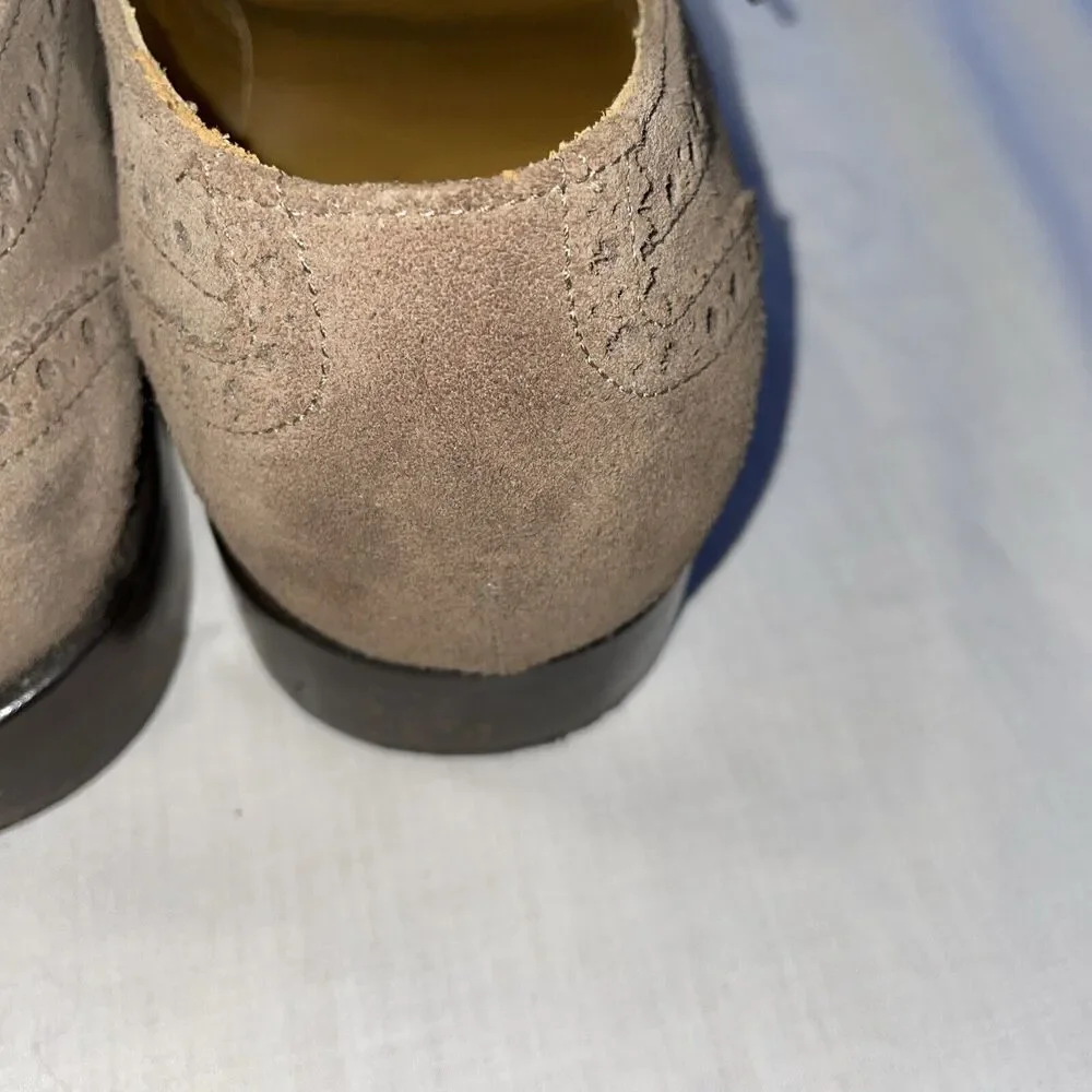 The J. Peterman Company Men’s Wingtip Oxfords Sz 9 M Brown Tan Leather Going Out
